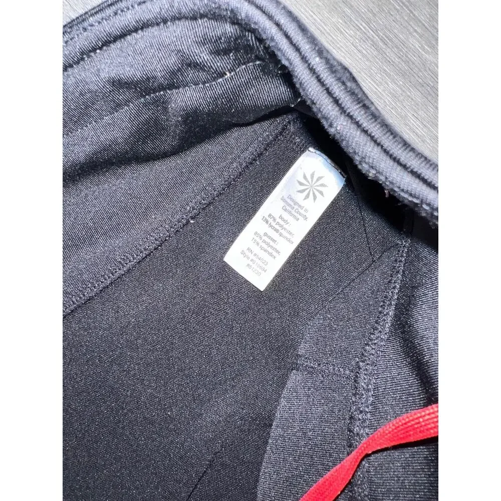 Athleta Womens Compression Cycling Running Shorts Detail X-Small Black A005974